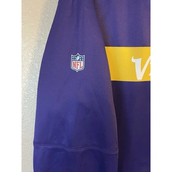 Men's 3XL NWOT Minnesota Vikings Nike Sideline Performance Hoodie‎ Purple